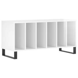 Dulapuri pentru discuri alb lucios 100x38x48 cm, lemn prelucrat, 2 image
