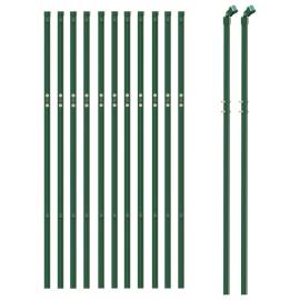 Gard plasă de sârmă, verde, 1,1x25 m, oțel galvanizat, 3 image
