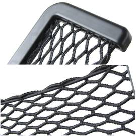 Organizator de tip buzunar din plasa elastica cu rama plastic, dimensiune 14,5 x 7 cm, culoare neagra, 8 image