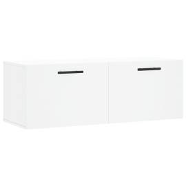 Dulap de perete, alb, 100x36,5x35 cm, lemn compozit, 2 image