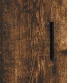 Dulap pe perete, stejar afumat, 69,5x34x90 cm, lemn prelucrat, 11 image