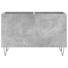 Dulap pentru discuri, gri beton, 74,5x38x48 cm, lemn prelucrat, 4 image
