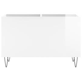 Dulap pt discuri, alb extralucios 74,5x38x48 cm lemn prelucrat, 4 image