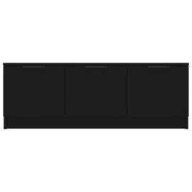 Comodă tv, negru, 102x35x36,5 cm, lemn prelucrat, 7 image