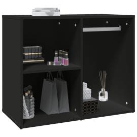 Dulap de dressing, negru, 80x40x65 cm, lemn compozit, 6 image