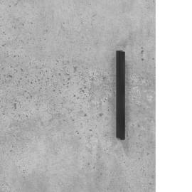 Dulap pe perete, gri beton, 69,5x34x90 cm, lemn prelucrat, 11 image