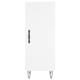 Servantă, alb, 34,5x34x90 cm, lemn compozit, 5 image