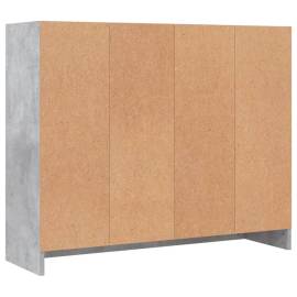 Servantă, gri beton, 91x28x75 cm, lemn prelucrat, 8 image