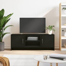 Comodă tv, negru, 102x30x37,5 cm, lemn prelucrat