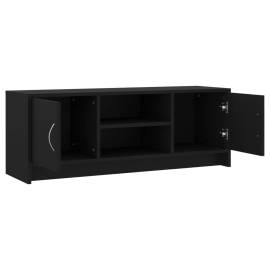 Comodă tv, negru, 102x30x37,5 cm, lemn prelucrat, 6 image