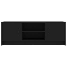 Comodă tv, negru, 102x30x37,5 cm, lemn prelucrat, 5 image