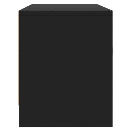 Comodă tv, negru, 102x30x37,5 cm, lemn prelucrat, 7 image