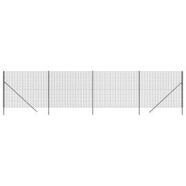 Gard plasă de sârmă, antracit, 1,6x10 m, oțel galvanizat, 2 image