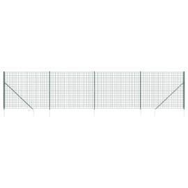 Gard plasă de sârmă cu țăruși de fixare, verde, 1,8x10 m, 2 image