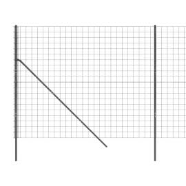 Gard plasă de sârmă, antracit, 1,8x10 m, oțel galvanizat, 4 image