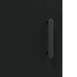 Servantă, negru, 69,5x34x90 cm, lemn compozit, 10 image