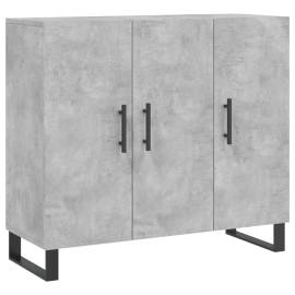 Servantă, gri beton, 90x34x80 cm, lemn compozit, 2 image