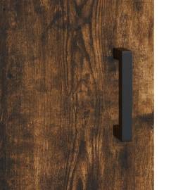 Servantă, stejar fumuriu, 34,5x34x90 cm, lemn compozit, 10 image