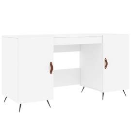 Birou, alb, 140x50x75 cm, lemn compozit, 2 image