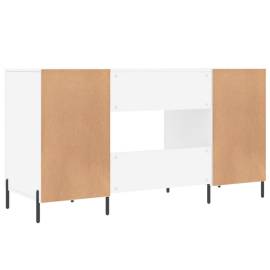 Birou, alb, 140x50x75 cm, lemn compozit, 8 image