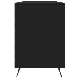Birou, negru, 140x50x75 cm, lemn compozit, 7 image