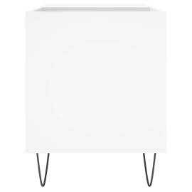 Dulap de discuri, alb, 85x38x48 cm, lemn prelucrat, 5 image