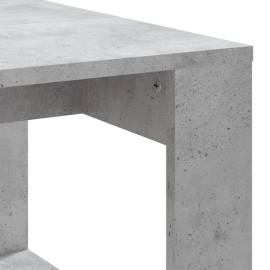 Măsuță de cafea, gri beton, 102x50x35 cm, lemn prelucrat, 7 image