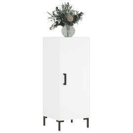 Servantă, alb, 34,5x34x90 cm, lemn compozit, 3 image