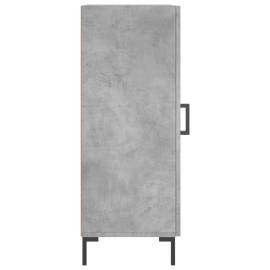 Servantă, gri beton, 34,5x34x90 cm, lemn compozit, 7 image