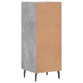 Servantă, gri beton, 34,5x34x90 cm, lemn compozit, 8 image