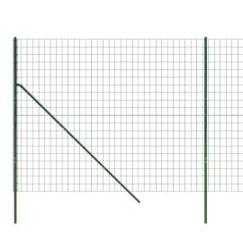 Gard plasă de sârmă, verde, 1,4x10 m, oțel galvanizat, 4 image