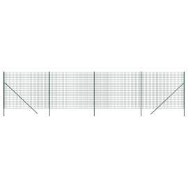 Gard plasă de sârmă, verde, 1,8x10 m, oțel galvanizat, 2 image
