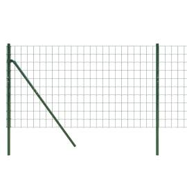 Gard plasă de sârmă, verde, 1x10 m, oțel galvanizat, 4 image