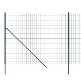 Gard plasă de sârmă, verde, 2,2x10 m, oțel galvanizat, 4 image