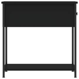 Noptiere, 2 buc., negru, 30x60x60 cm, lemn prelucrat, 8 image