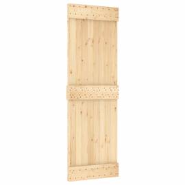 Ușă glisantă cu set de feronerie 70x210 cm, lemn masiv de pin, 3 image