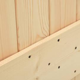 Ușă glisantă cu set feronerie, 100x210 cm, lemn masiv de pin, 6 image
