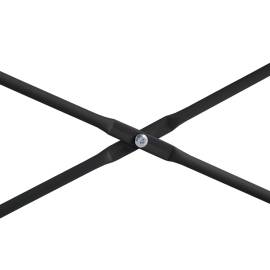 Birou de calculator, negru, 110x60x138 cm, pal, 7 image