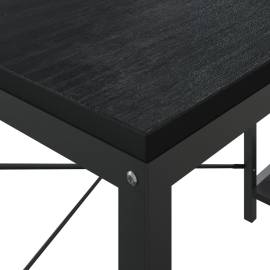 Birou de calculator, negru, 110x72x70 cm, pal, 6 image