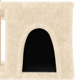 Ansamblu de pisici cu stâlpi din funie de sisal, crem, 48 cm, 6 image