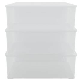 Cutii de depozitare din plastic, 6 buc., 5 l, stivuibile, 4 image