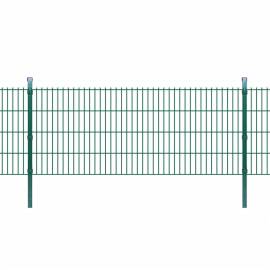 Stâlpi de gard, 10 buc., verde, 130 cm, oțel galvanizat, 2 image
