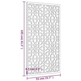Decor perete de grădină 105x55 cm design maur oțel corten, 8 image