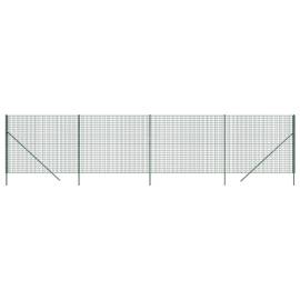 Gard plasă de sârmă, verde, 2,2x10 m, oțel galvanizat, 2 image