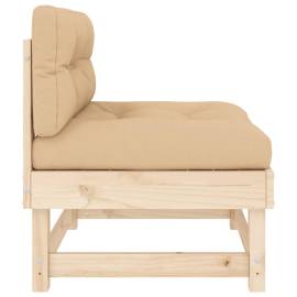Canapea de mijloc cu perne, lemn masiv de pin, 4 image