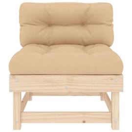 Canapele de mijloc cu perne, 2 buc., lemn masiv de pin, 5 image