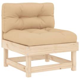 Canapele de mijloc cu perne, 2 buc., lemn masiv de pin, 4 image