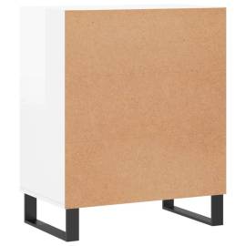 Servantă, alb extralucios, 57x35x70 cm, lemn compozit, 6 image