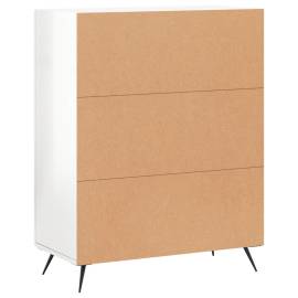 Servantă, alb extralucios, 69,5x34x90 cm, lemn compozit, 8 image