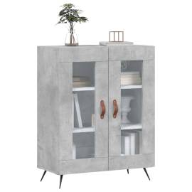 Servantă, gri beton, 69,5x34x90 cm, lemn compozit, 3 image